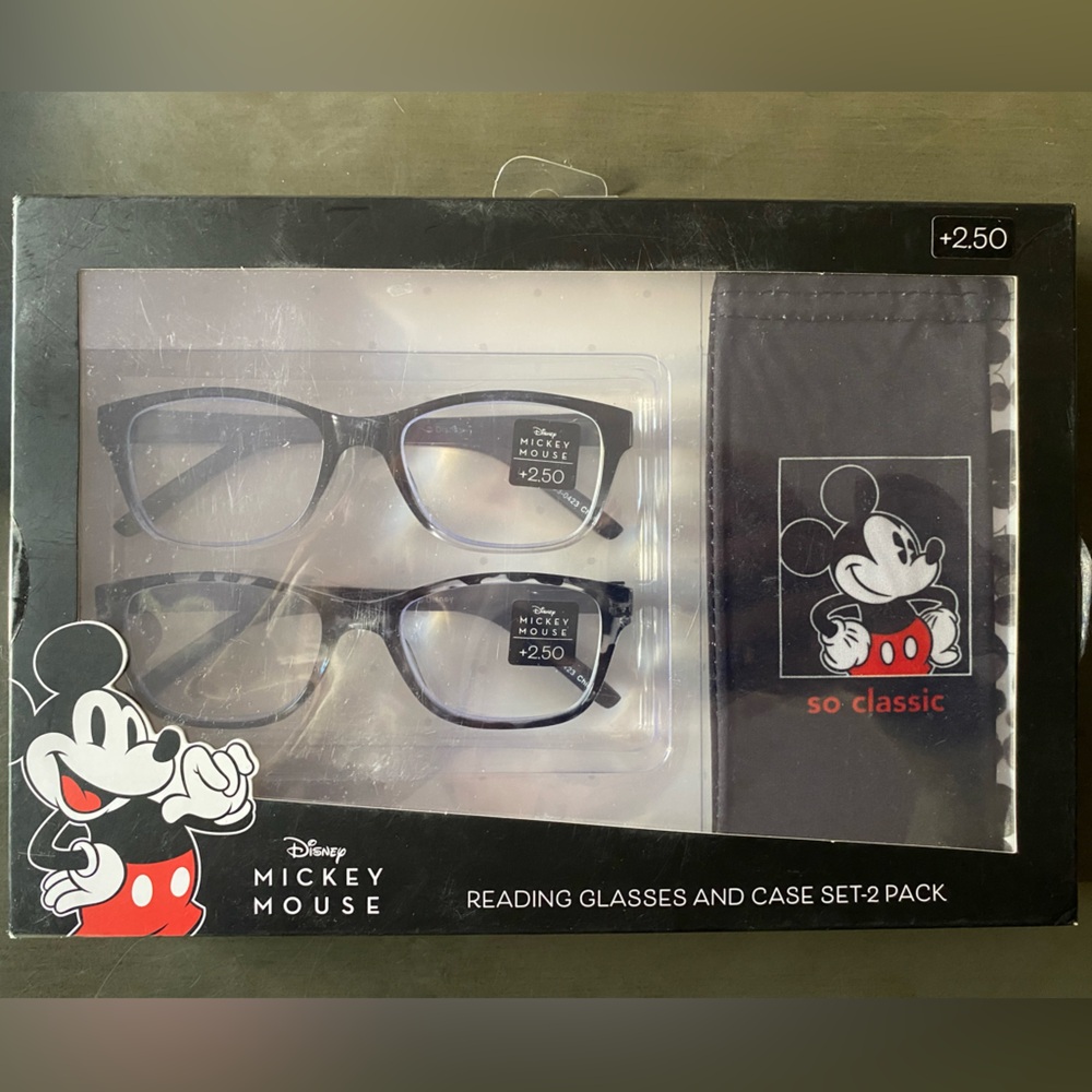 Disney  Mickey Mouse Glasses Set +2.50